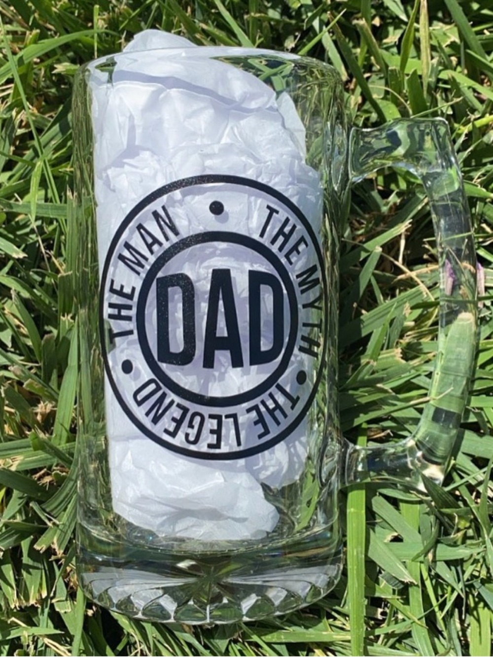 DAD Beer Mug - Black Lettering